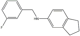 N-[(3-fluorophenyl)methyl]-2,3-dihydro-1H-inden-5-amine 구조식 이미지