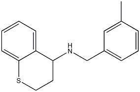 N-[(3-methylphenyl)methyl]-3,4-dihydro-2H-1-benzothiopyran-4-amine Structure