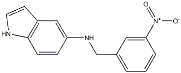 N-[(3-nitrophenyl)methyl]-1H-indol-5-amine Structure