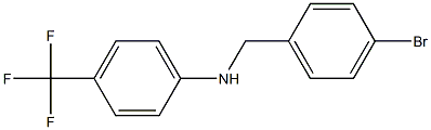 N-[(4-bromophenyl)methyl]-4-(trifluoromethyl)aniline 구조식 이미지