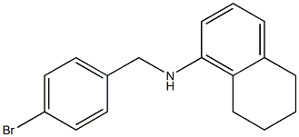 N-[(4-bromophenyl)methyl]-5,6,7,8-tetrahydronaphthalen-1-amine 구조식 이미지