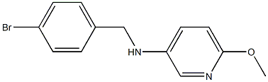 N-[(4-bromophenyl)methyl]-6-methoxypyridin-3-amine Structure