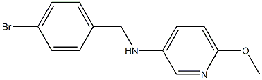 N-[(4-bromophenyl)methyl]-6-methoxypyridin-3-amine 구조식 이미지