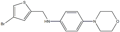 N-[(4-bromothiophen-2-yl)methyl]-4-(morpholin-4-yl)aniline 구조식 이미지