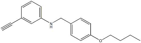 N-[(4-butoxyphenyl)methyl]-3-ethynylaniline 구조식 이미지