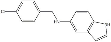 N-[(4-chlorophenyl)methyl]-1H-indol-5-amine 구조식 이미지