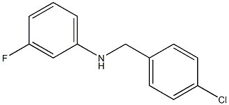 N-[(4-chlorophenyl)methyl]-3-fluoroaniline Structure