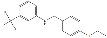 N-[(4-ethoxyphenyl)methyl]-3-(trifluoromethyl)aniline 구조식 이미지