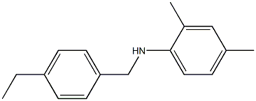 N-[(4-ethylphenyl)methyl]-2,4-dimethylaniline Structure