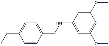 N-[(4-ethylphenyl)methyl]-3,5-dimethoxyaniline 구조식 이미지