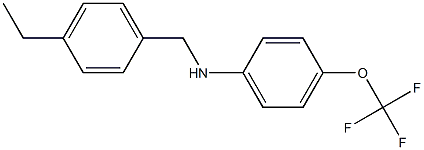 N-[(4-ethylphenyl)methyl]-4-(trifluoromethoxy)aniline 구조식 이미지