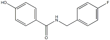 N-[(4-fluorophenyl)methyl]-4-hydroxybenzamide 구조식 이미지