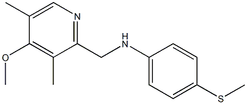 N-[(4-methoxy-3,5-dimethylpyridin-2-yl)methyl]-4-(methylsulfanyl)aniline Structure