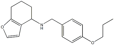 N-[(4-propoxyphenyl)methyl]-4,5,6,7-tetrahydro-1-benzofuran-4-amine Structure