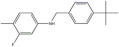 N-[(4-tert-butylphenyl)methyl]-3-fluoro-4-methylaniline Structure