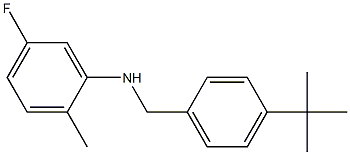 N-[(4-tert-butylphenyl)methyl]-5-fluoro-2-methylaniline Structure