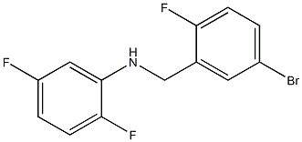 N-[(5-bromo-2-fluorophenyl)methyl]-2,5-difluoroaniline Structure