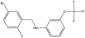 N-[(5-bromo-2-fluorophenyl)methyl]-3-(trifluoromethoxy)aniline Structure