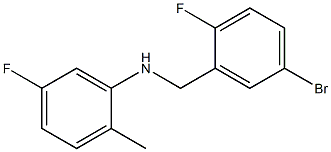 N-[(5-bromo-2-fluorophenyl)methyl]-5-fluoro-2-methylaniline 구조식 이미지