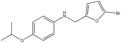 N-[(5-bromofuran-2-yl)methyl]-4-(propan-2-yloxy)aniline 구조식 이미지