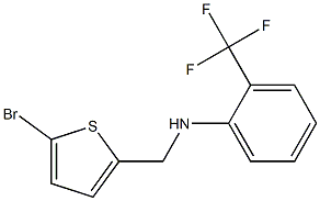 N-[(5-bromothiophen-2-yl)methyl]-2-(trifluoromethyl)aniline 구조식 이미지