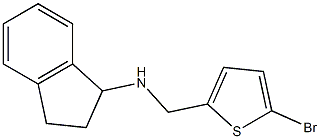 N-[(5-bromothiophen-2-yl)methyl]-2,3-dihydro-1H-inden-1-amine Structure