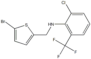 N-[(5-bromothiophen-2-yl)methyl]-2-chloro-6-(trifluoromethyl)aniline 구조식 이미지