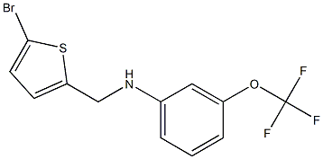 N-[(5-bromothiophen-2-yl)methyl]-3-(trifluoromethoxy)aniline 구조식 이미지