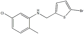 N-[(5-bromothiophen-2-yl)methyl]-5-chloro-2-methylaniline Structure