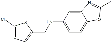 N-[(5-chlorothiophen-2-yl)methyl]-2-methyl-1,3-benzoxazol-5-amine 구조식 이미지