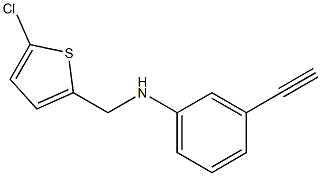 N-[(5-chlorothiophen-2-yl)methyl]-3-ethynylaniline 구조식 이미지