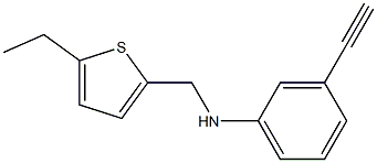 N-[(5-ethylthiophen-2-yl)methyl]-3-ethynylaniline 구조식 이미지