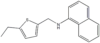 N-[(5-ethylthiophen-2-yl)methyl]naphthalen-1-amine Structure