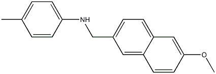 N-[(6-methoxynaphthalen-2-yl)methyl]-4-methylaniline Structure