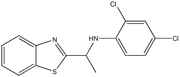 N-[1-(1,3-benzothiazol-2-yl)ethyl]-2,4-dichloroaniline Structure