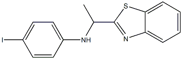 N-[1-(1,3-benzothiazol-2-yl)ethyl]-4-iodoaniline 구조식 이미지