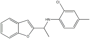 N-[1-(1-benzofuran-2-yl)ethyl]-2-chloro-4-methylaniline 구조식 이미지