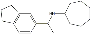 N-[1-(2,3-dihydro-1H-inden-5-yl)ethyl]cycloheptanamine 구조식 이미지