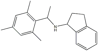 N-[1-(2,4,6-trimethylphenyl)ethyl]-2,3-dihydro-1H-inden-1-amine Structure