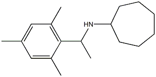 N-[1-(2,4,6-trimethylphenyl)ethyl]cycloheptanamine 구조식 이미지