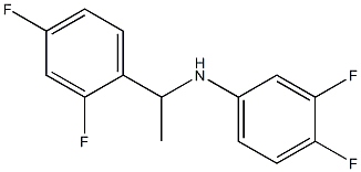 N-[1-(2,4-difluorophenyl)ethyl]-3,4-difluoroaniline 구조식 이미지