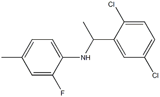 N-[1-(2,5-dichlorophenyl)ethyl]-2-fluoro-4-methylaniline 구조식 이미지