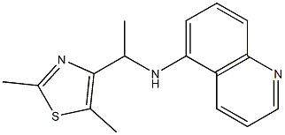 N-[1-(2,5-dimethyl-1,3-thiazol-4-yl)ethyl]quinolin-5-amine 구조식 이미지