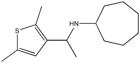 N-[1-(2,5-dimethylthiophen-3-yl)ethyl]cycloheptanamine Structure