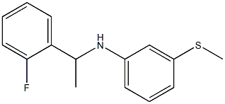 N-[1-(2-fluorophenyl)ethyl]-3-(methylsulfanyl)aniline 구조식 이미지