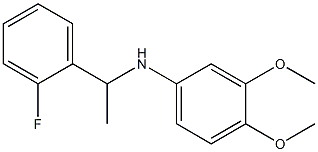 N-[1-(2-fluorophenyl)ethyl]-3,4-dimethoxyaniline 구조식 이미지