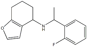 N-[1-(2-fluorophenyl)ethyl]-4,5,6,7-tetrahydro-1-benzofuran-4-amine 구조식 이미지