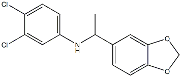 N-[1-(2H-1,3-benzodioxol-5-yl)ethyl]-3,4-dichloroaniline 구조식 이미지
