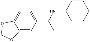 N-[1-(2H-1,3-benzodioxol-5-yl)ethyl]cyclohexanamine Structure