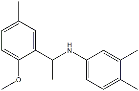 N-[1-(2-methoxy-5-methylphenyl)ethyl]-3,4-dimethylaniline Structure